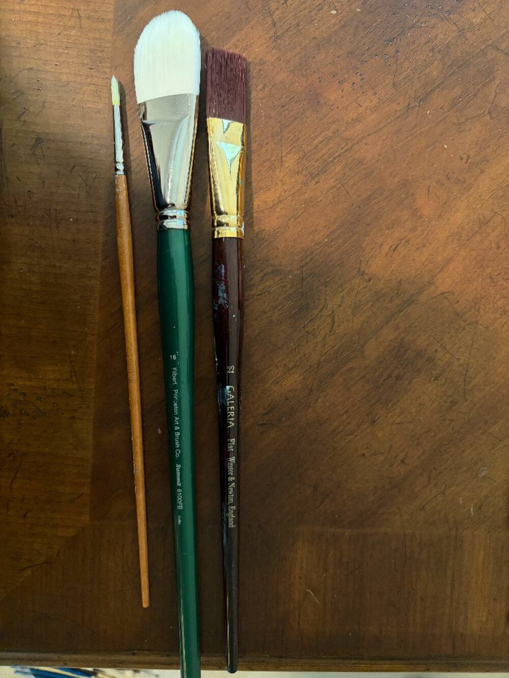 NEW-3 paint brushes-Grumbacher/Windsor & Newton/ Princeton Art & Brush